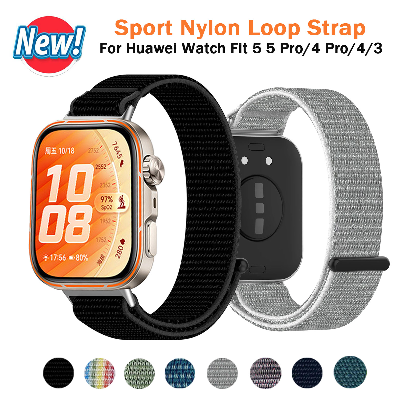 Sport Loop Strap - スマートウォッチナイロンストラップ Huawei Watch Fit 5 Pro/4