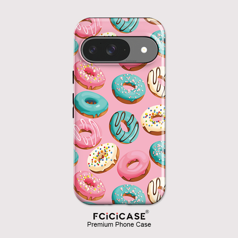 Google Pixel 9 Pro - Fcicicase 2 in 1 デュアルレイヤー携帯電話ケース Google