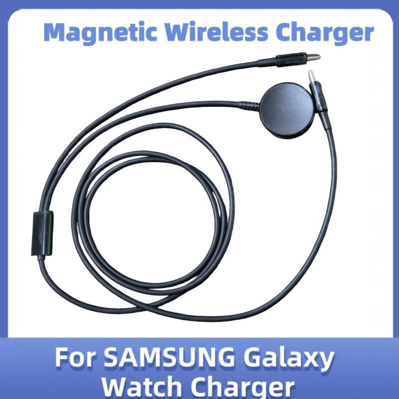 Wireless Charger Watch - Type-C 2-in-1 磁気ワイヤレスメタルベース充電ケーブル Samsung Galaxy Watch