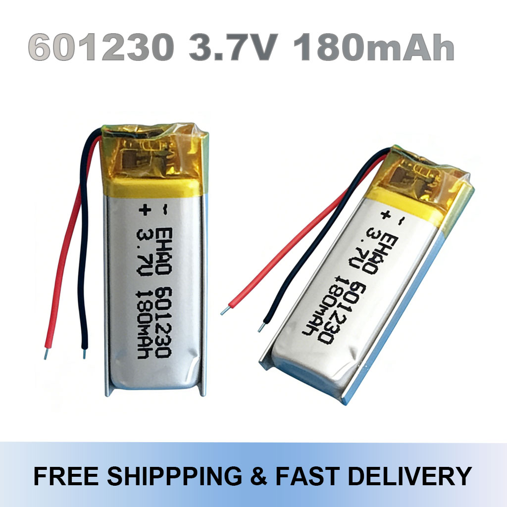 Smartwatch Headset - 601230 3.7V 180mAh 充電式リチウムポリマーバッテリー Lipo スマートウォッチ