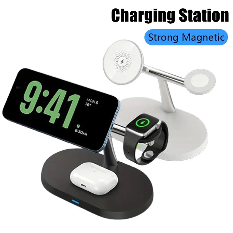 Wireless Charger Watch - 3 in 1 Opansten マグネット式ワイヤレス充電スタンド iPhone
