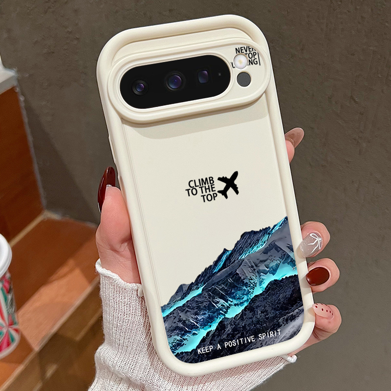 Google Pixel 9 Pro - 飛行機雪山柄スマホケース Google Pixel 10 9 8