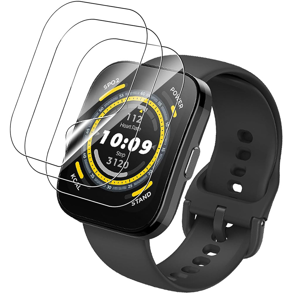 Amazfit Smartwatch Accessories - 3 個クリア HD フィルムスクリーンプロテクター Huami Amazfit