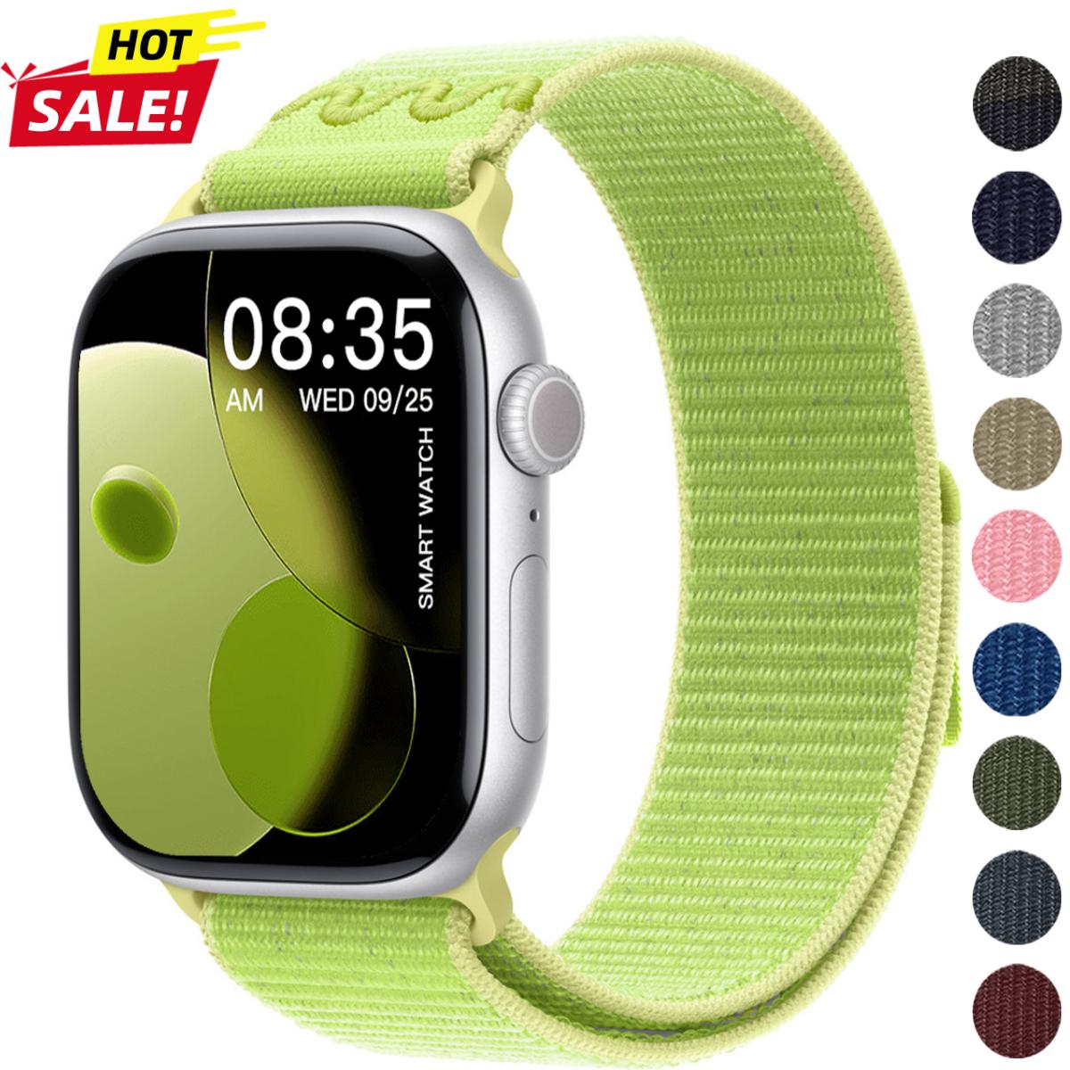 Sport Loop Strap - Apple Watch Ultra3 49mm、S11 42/46mm、S10、9、8、7、6、5、4、3対応 ナイロン製スポーツストラップ、iWatchシリーズSE3、Ultra
