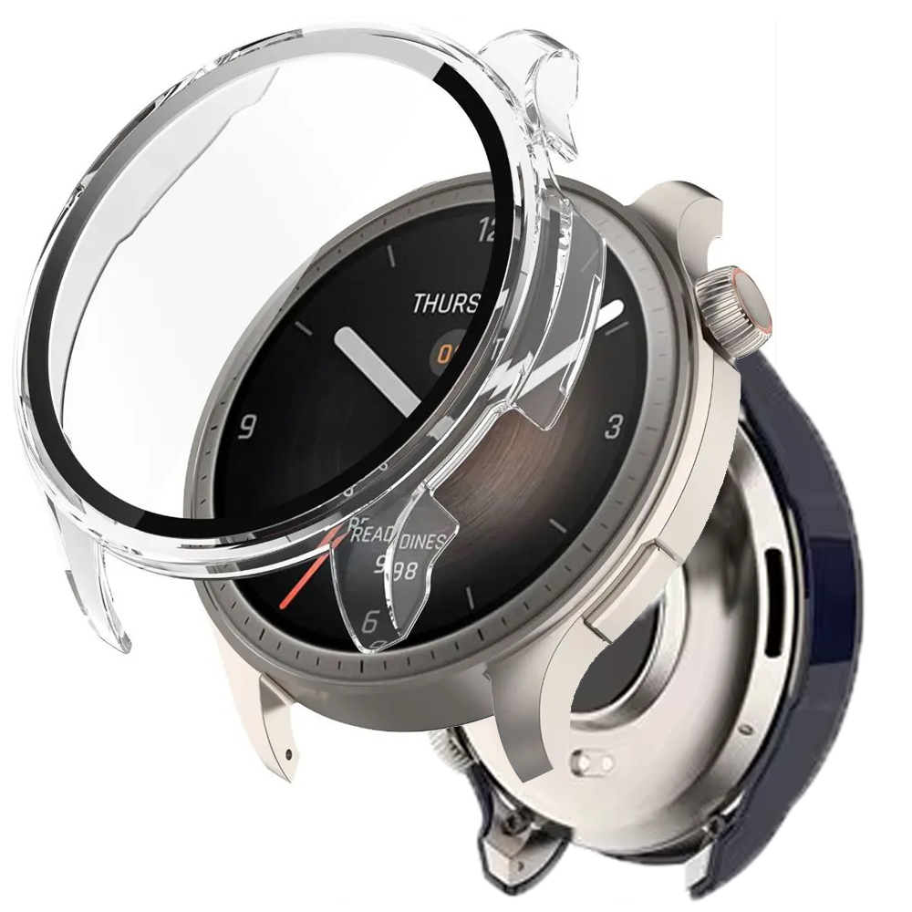 Amazfit Smartwatch Accessories - スクリーンプロテクター Amazfit バランススマートウォッチ保護ケース強化ガラスシェルカバーアクセサリー Huami Amazfit バランス