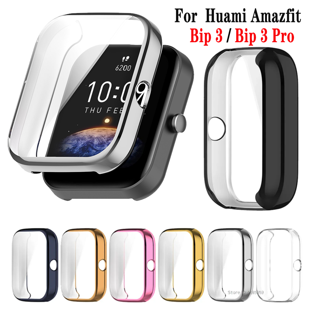 Amazfit Smartwatch Accessories - TPU 保護カバー Amazfit Bip 3 スマートウォッチスクリーンプロテクターケース