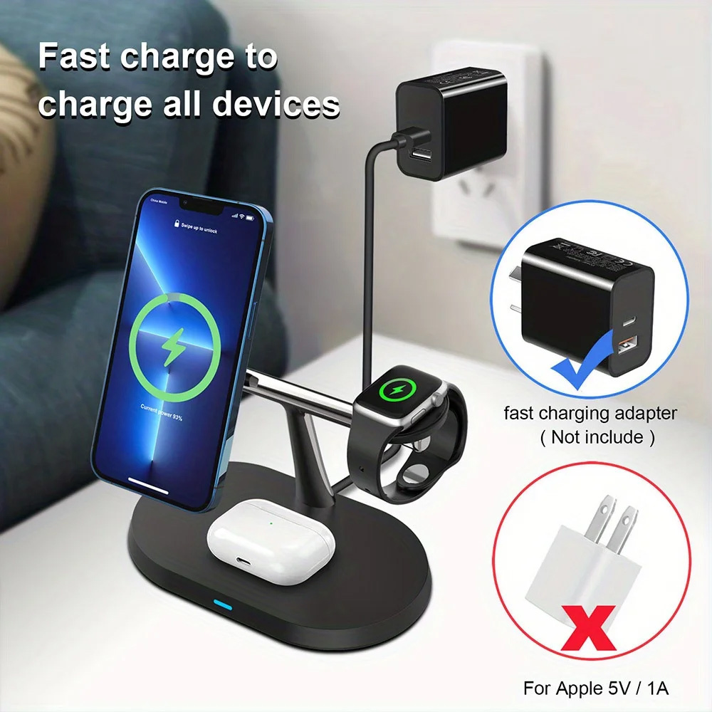 3 in 1 マグネット式ワイヤレス充電スタンド（MacSa - Wireless Charger Watch のレビューと価格