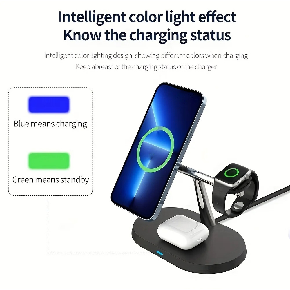 3 in 1 マグネット式ワイヤレス充電スタンド（MacSa - Wireless Charger Watch のレビューと価格