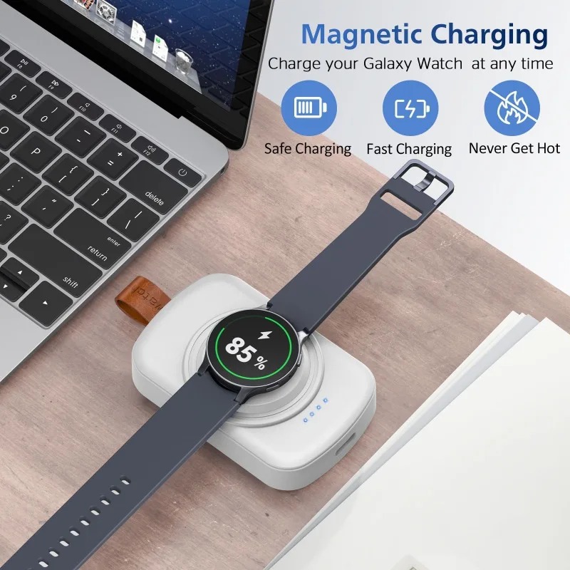 ポータブル1800mAh磁気ワイヤレスウォッチ充電器 Sam - Wireless Charger Watch のレビューと価格