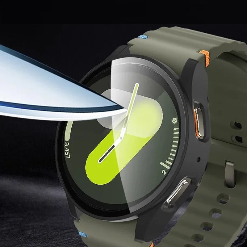 強化ガラス + ケースサムスンギャラクシーウォッチ 7/6/ - Samsung Smartwatch Accessories のレビューと価格
