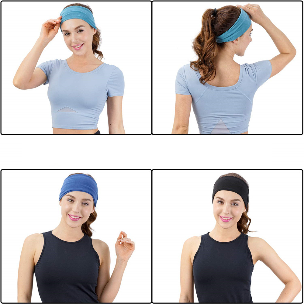 ソリッドカラースポーツヨガヘッドバンド吸汗バンドランニングフ - Milanaise Mesh Band のレビューと価格