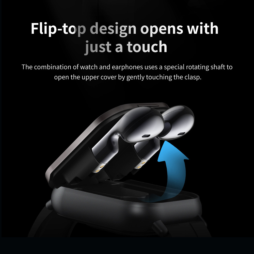 Bluetooth通話と心拍数を備えたスマートウォッチ,スポ - Smartwatch Headset のレビューと価格