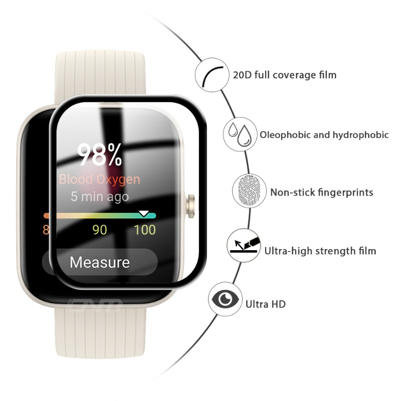 1-5 個 HD スクリーンプロテクター Huami Ama - Amazfit Smartwatch Accessories のレビューと価格