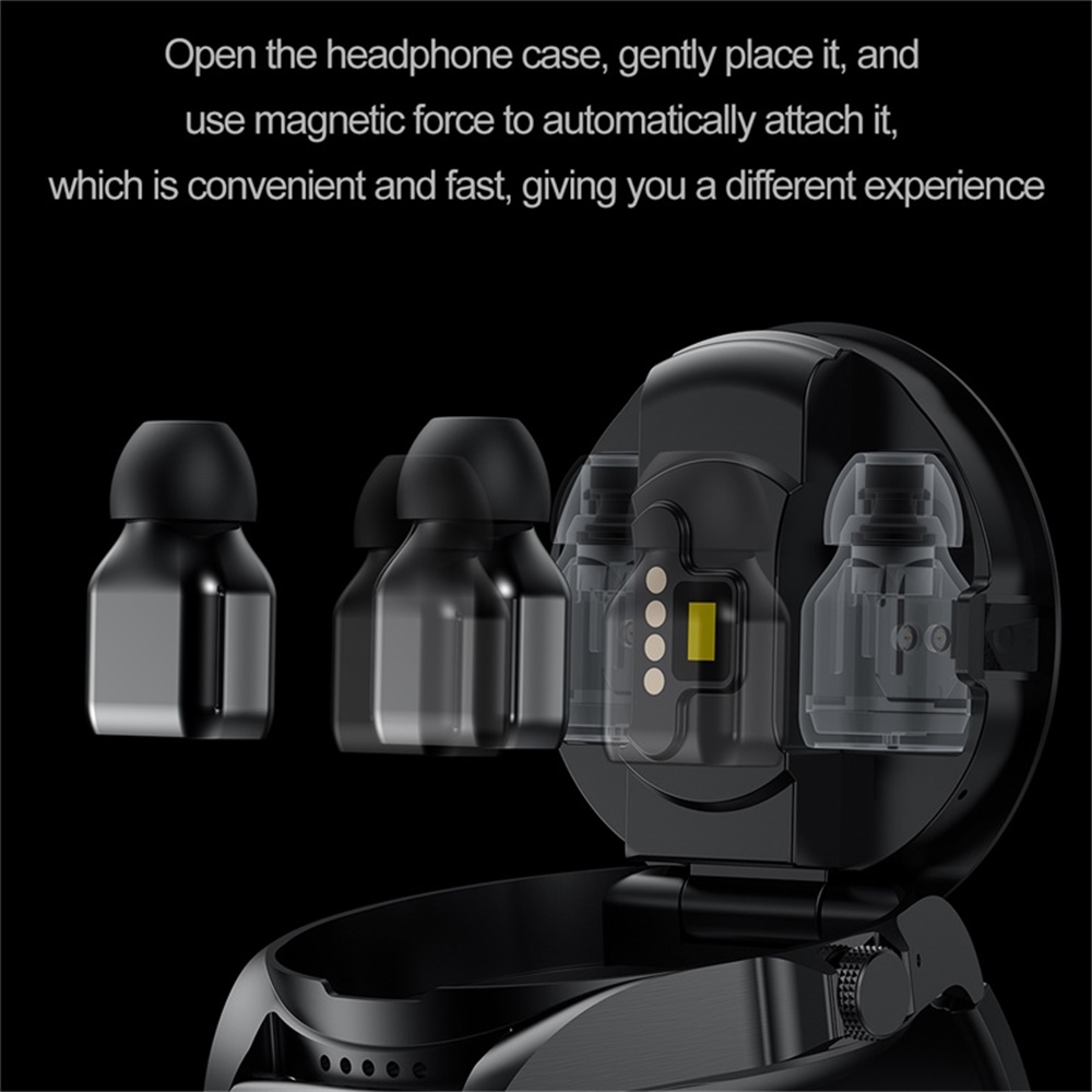 696新型スマートウォッチヘッドホン2in1ブルートゥース通 - Smartwatch Headset のレビューと価格
