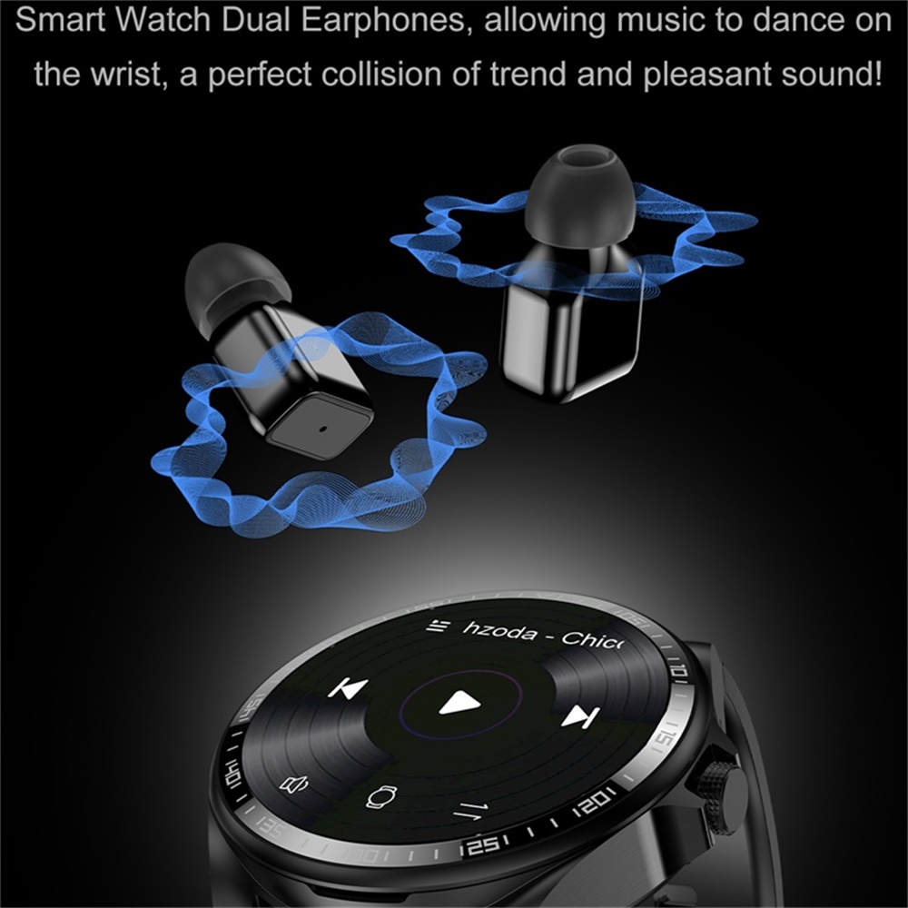 696新型スマートウォッチヘッドホン2in1ブルートゥース通 - Smartwatch Headset のレビューと価格