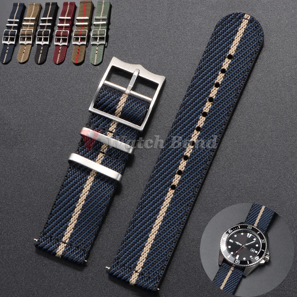20 22 ミリメートルナイロンストラップチューダーオメガ時 - Nylon Nato Strap のレビューと価格