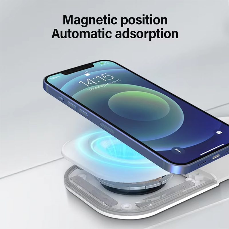 ユニバーサルQi2磁気折りたたみ式充電ステーション、iPho - Wireless Charger Watch のレビューと価格