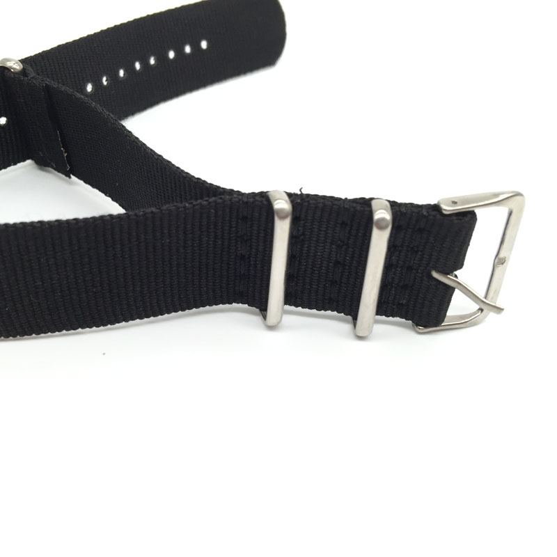 ブラックナイロンストラップ 16 ミリメートル 18 ミリメ - Nylon Nato Strap のレビューと価格